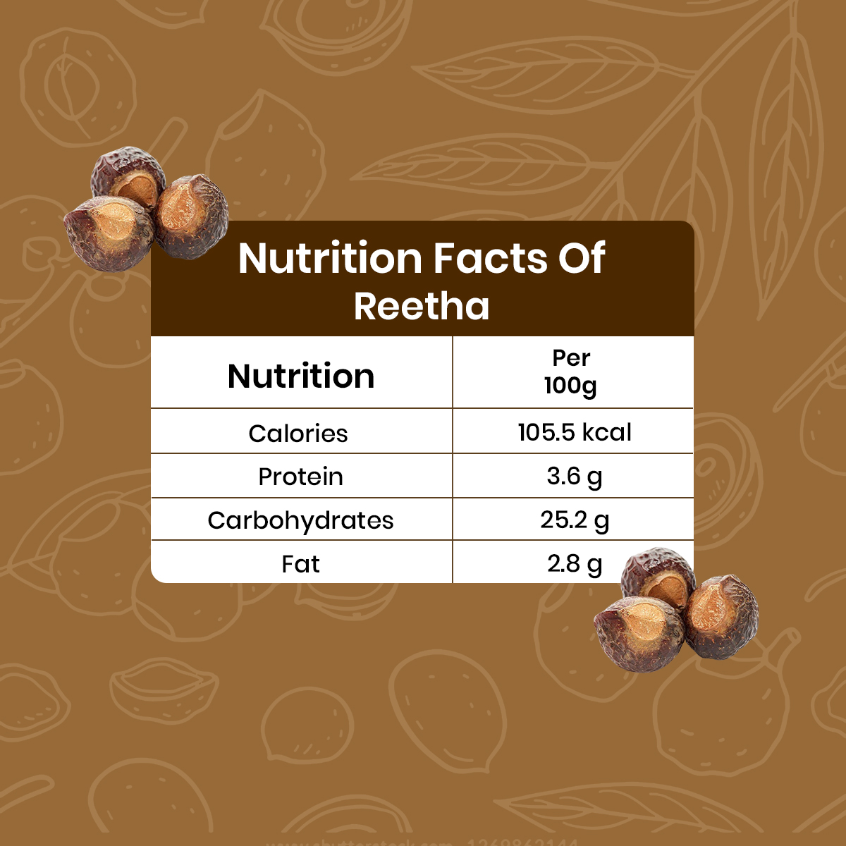 Reetha Ecom 05 Reetha Powder - Spice Heaven