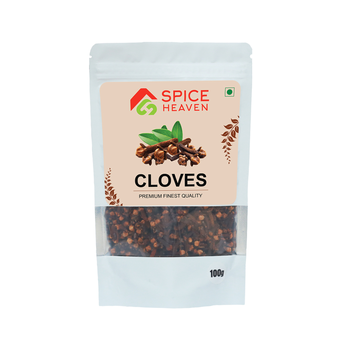 Spice Heaven Premium Cloves 100g | 100% Natural Laung | Whole Dried Cloves for Cooking, Tea & Pickles | Rich Aroma & Strong Flavor | No Preservatives, No Artificial Color | FSSAI Certified | Made in India
