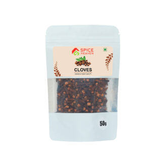 Spice Heaven Premium Cloves 50g | 100% Natural Laung | Whole Dried Cloves for Cooking, Tea & Pickles | Rich Aroma & Strong Flavor | No Preservatives, No Artificial Color | FSSAI Certified | Made in India