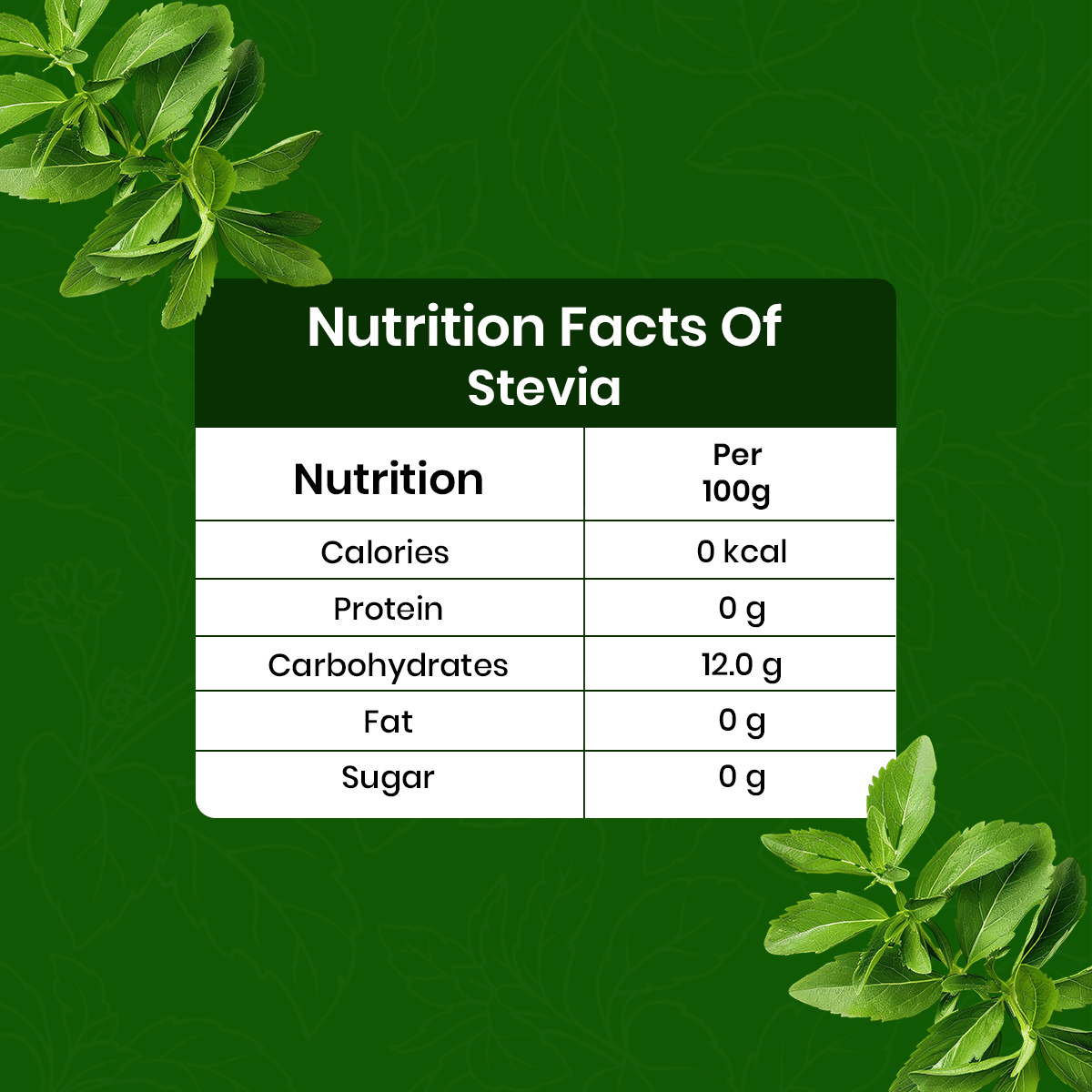 Natural Stevia Powder - Spice Heaven