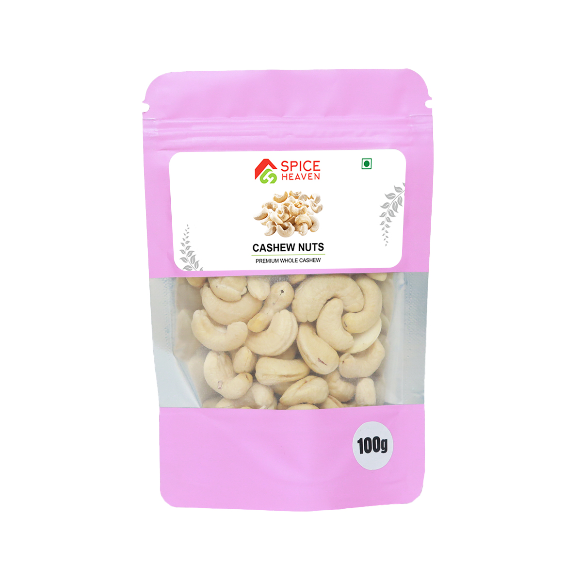 Spice Heaven Premium whole Cashew Nuts | 100% Natural | Rich in Protein & Minerals | Immunity Booster | Healthy Snack for Energy | No Preservatives | FSSAI Certified | Made in India