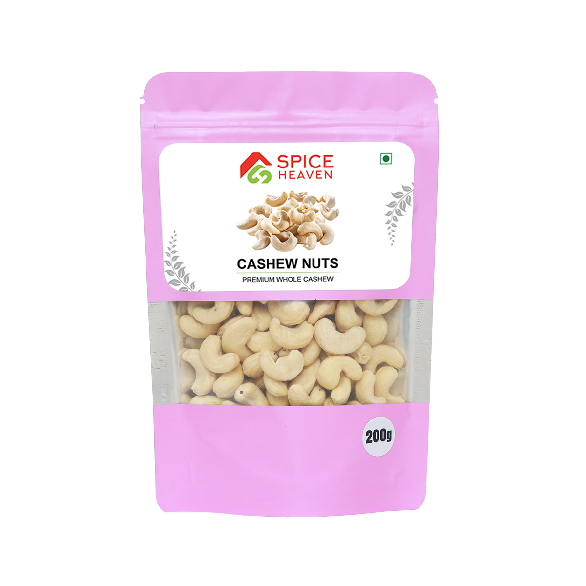 Spice Heaven Premium whole Cashew Nuts | 100% Natural | Rich in Protein & Minerals | Immunity Booster | Healthy Snack for Energy | No Preservatives | FSSAI Certified | Made in India